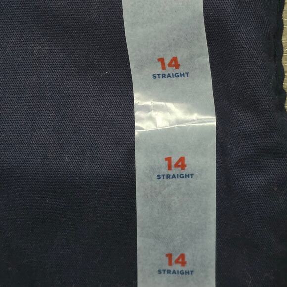 Old Navy Boys Straight Fit Uniform Pants Size 14 Navy Blue Flat Front NWT - Picture 3 of 8